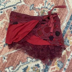 OOAK tribal festival fae skirt adjustable size